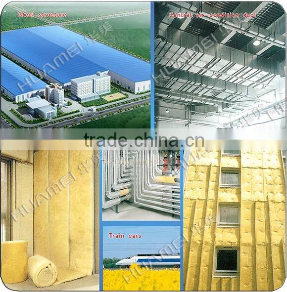 Glass Wool fire rated sandwich panel/ fireproof insulation board and blanket