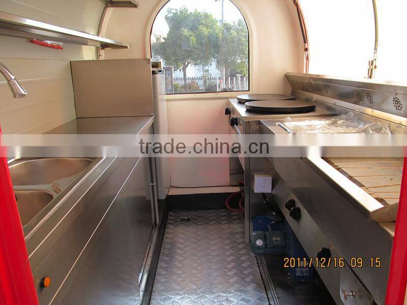 mobile food trucks hot dog cart with crepe maker mobile catering van