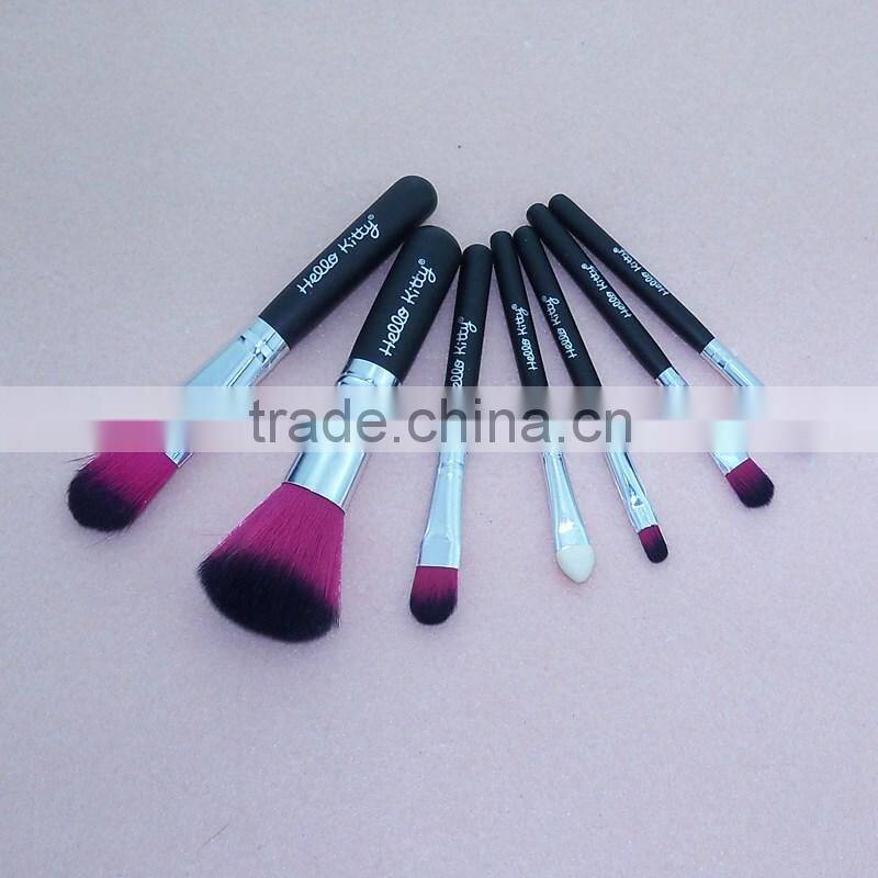 7pcs Newest makeup brushes professional synthetic hair hello kitty cosmetic makeup brushes