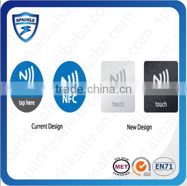 Hot sell waterproof 13.56mhz nfc qr code stickers