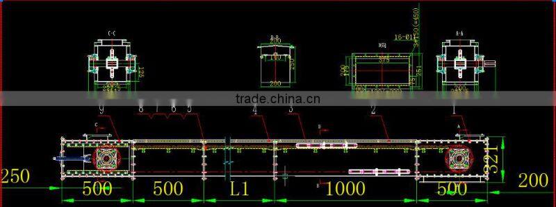 agricultural drag chain grain conveyor machine equipment