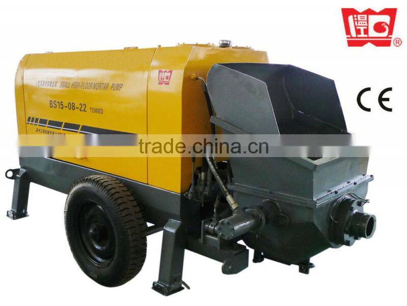 20m3/h mobile concrete pump for pumping concrete mortar to 20 floors