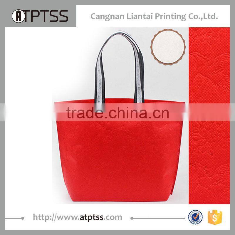 Hot sale ultrasonic eco-friendly cheap easy reusable sublimation shopping bag