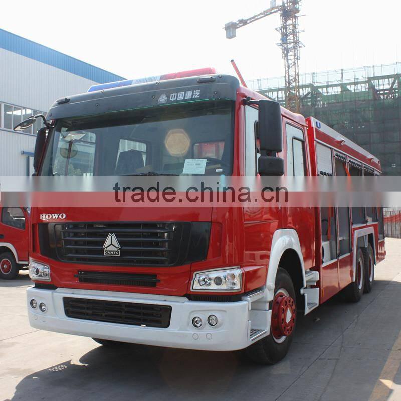 SINOTRUK HOWO fire truck 6X4 used fire truck water capacity