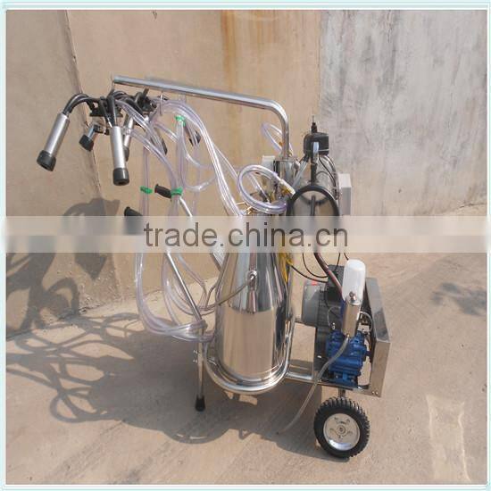 Cow Milking Machine with Double Buckets