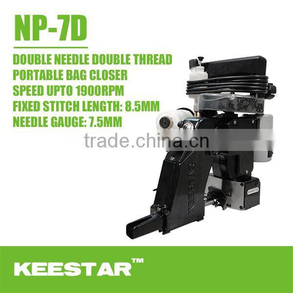 Keestar NP-7D High Speed Double Needle Portable Bag Closer