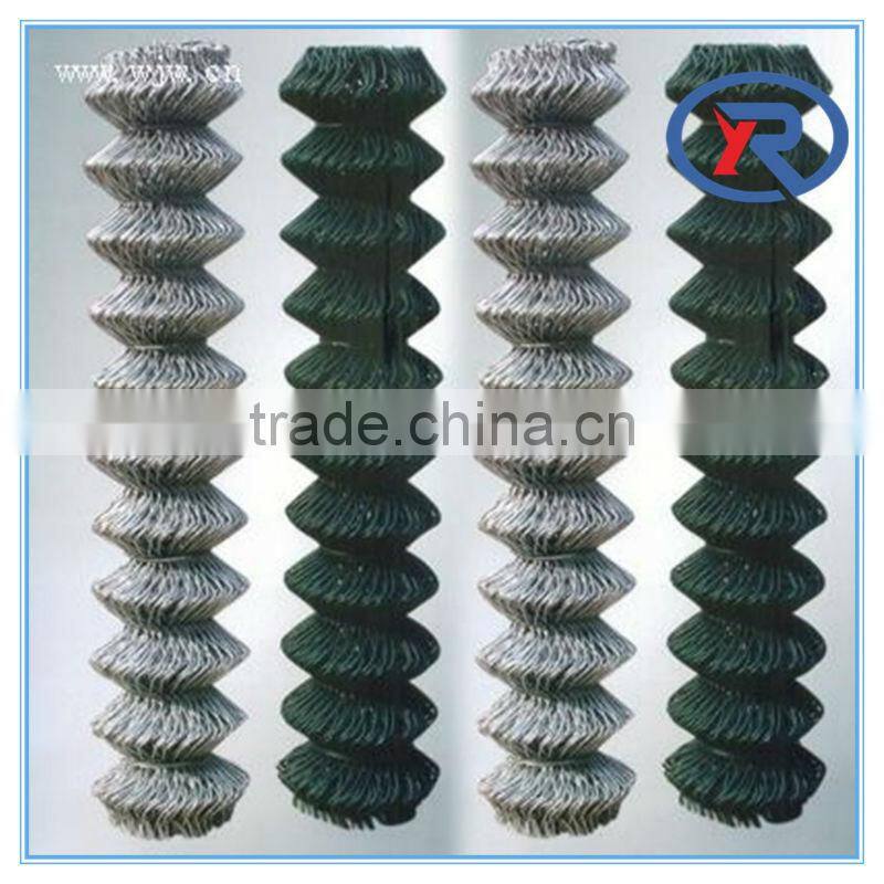 China Supplier cheap Galvanized and PVC Coated Diamond Mesh decorative Chain Wire Chain Link Fence