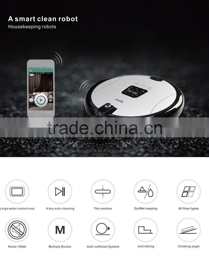 Shenzhen China wholesale newest deebot robot vacuum cleaner with camera linked security soldier