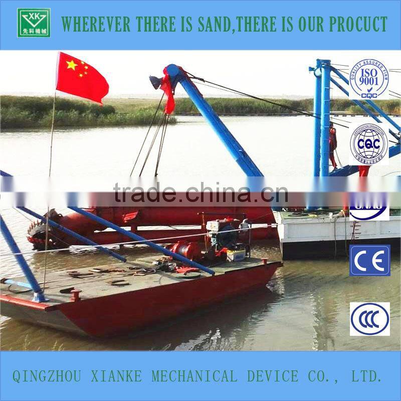 Cutter suction dredger for gold panning