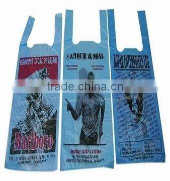 Eco-friendly bioderagdable disposable plastic T shirt bag for grocery