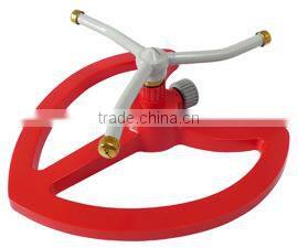 Rotary Metal 3-Arm Sprinkler With Heart Shape Base For Irrigation