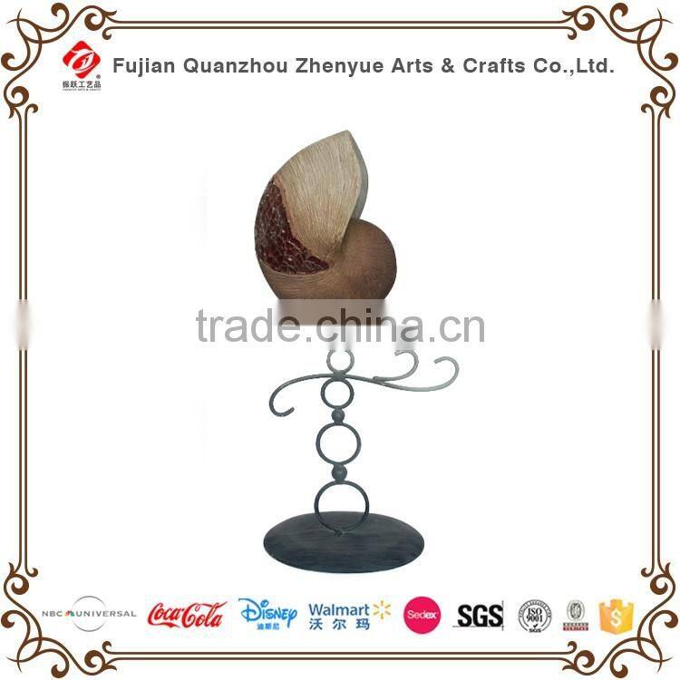 2016 resin christmas star shaped ornaments with metal shelf