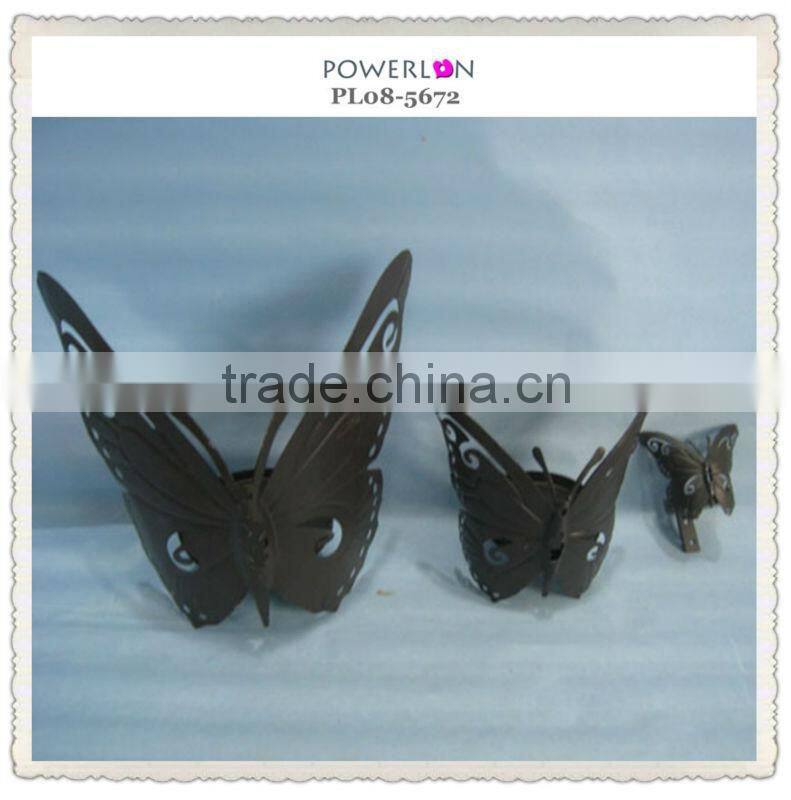 Decorative Butterfly Metal Candle Holder Country style home deco