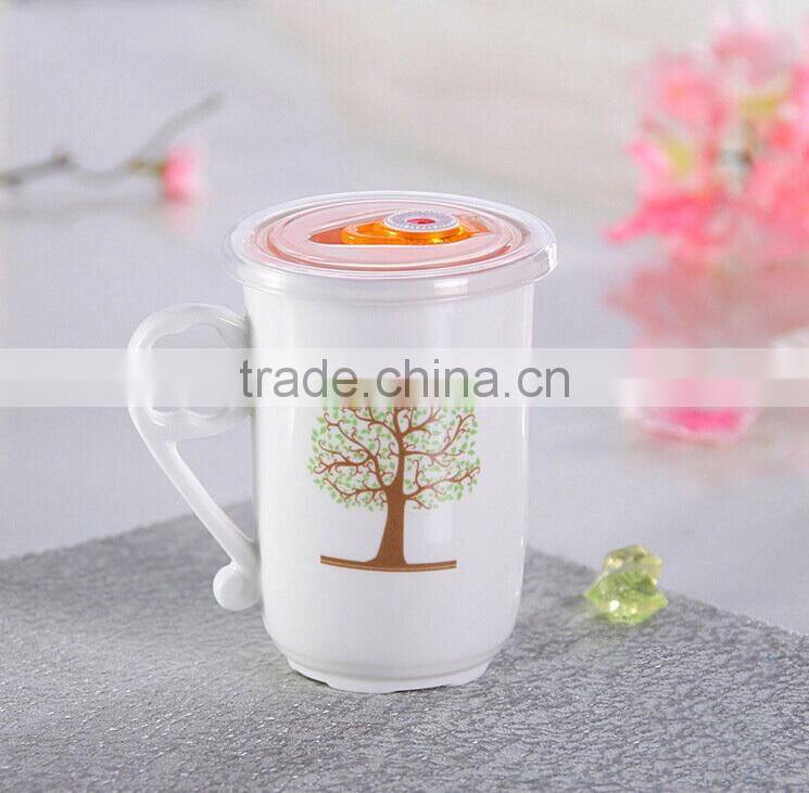 ceramic coffee mug with lid,mug with plastic lid,mug wholesale