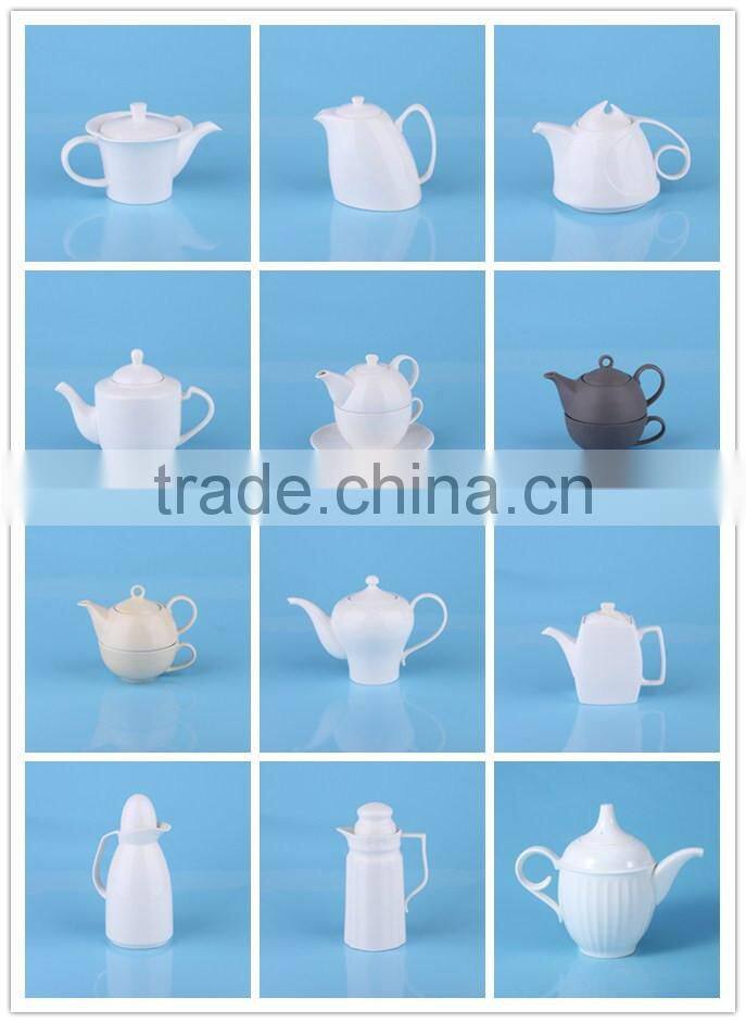 New product ceramic embossed gold lace tea pot and kettle set teapot