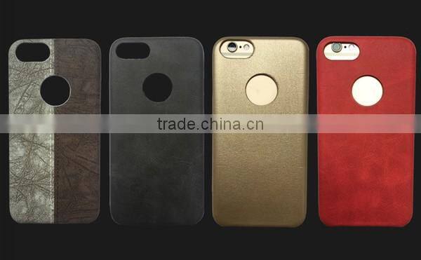 wholesale phone cases for iPhone 6, mobile phone leather case round logo hole phone shell for iPhone6