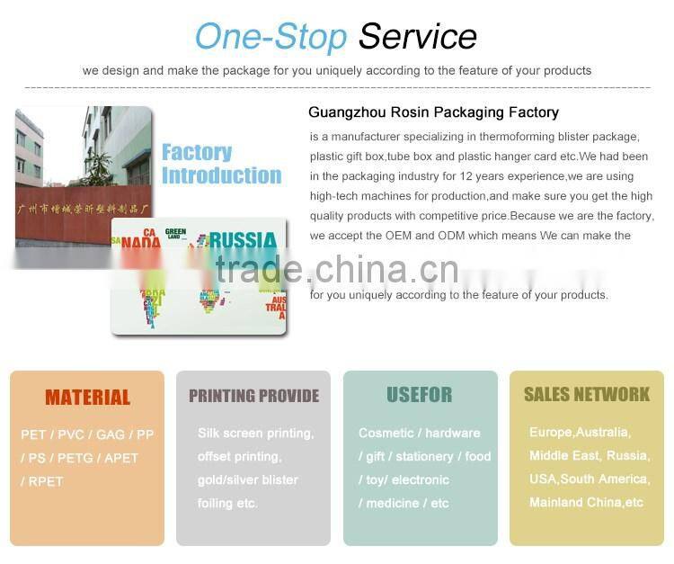 Black color disposable plastic fast food packing container