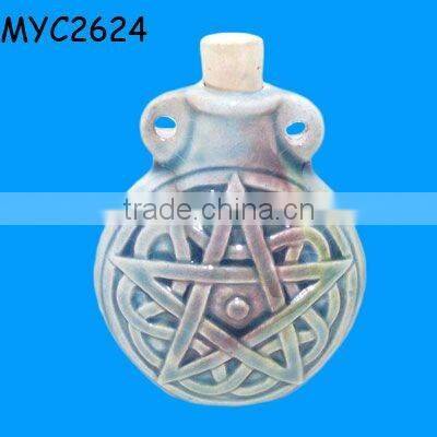 Skull designs ceramic bottles for spirits