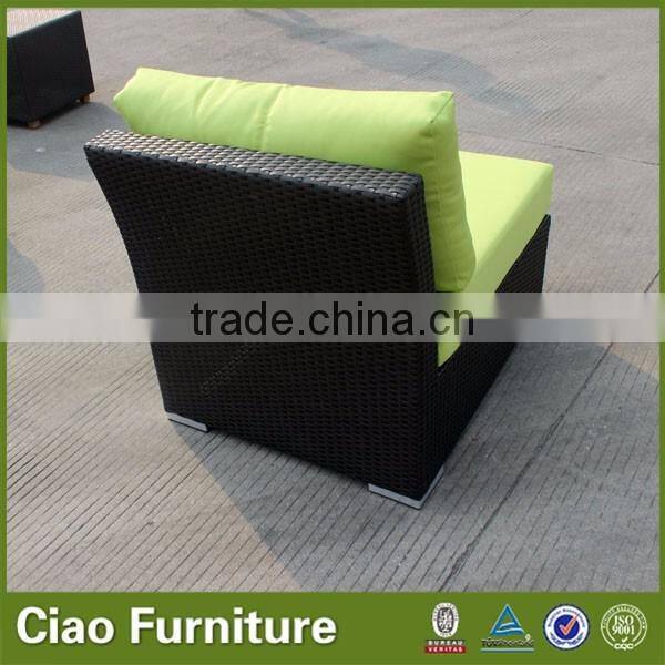 Rattan center sofa with cushion