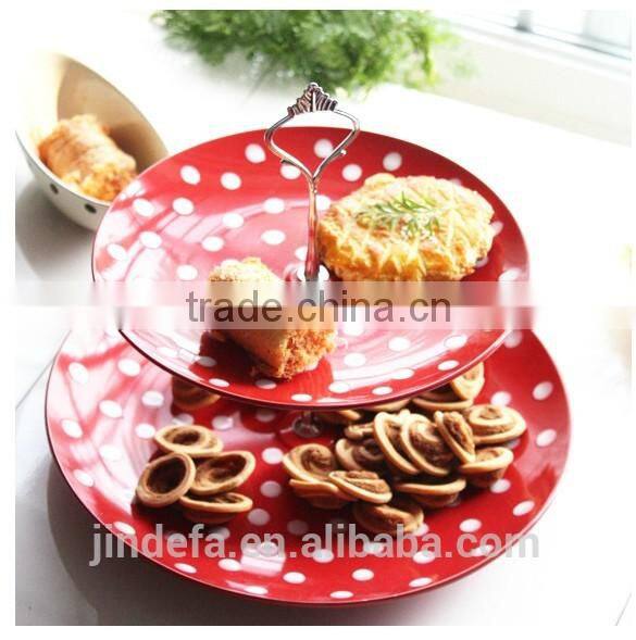 porcelain/ceramic three layer cake stand