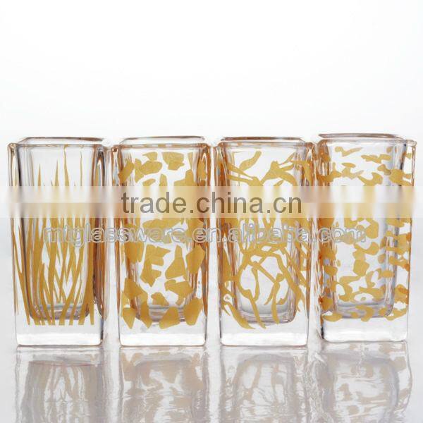 newest houshold type machine made the double groove square vase