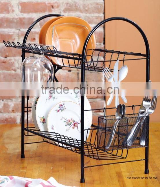 Multifunction Large Capacity Flatware bowl& Dish display holder cabinet dish rack or dish drainer