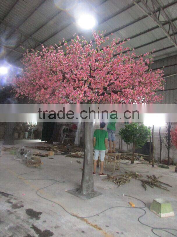2016 artificial peach flower trees manufacture hot sale flower trees for sale