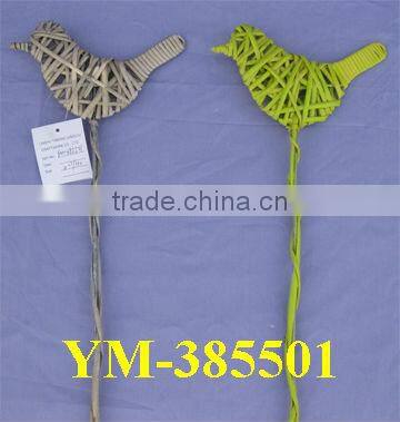 Wicker Bird Decoration