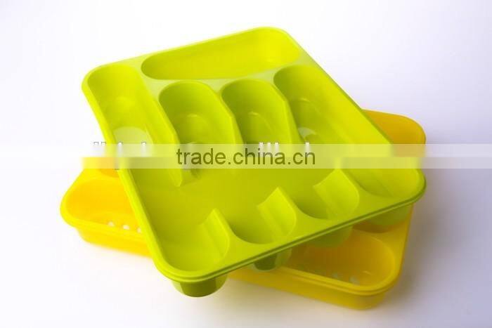 Wholesale plastic kitchen cutlery tray for tableware