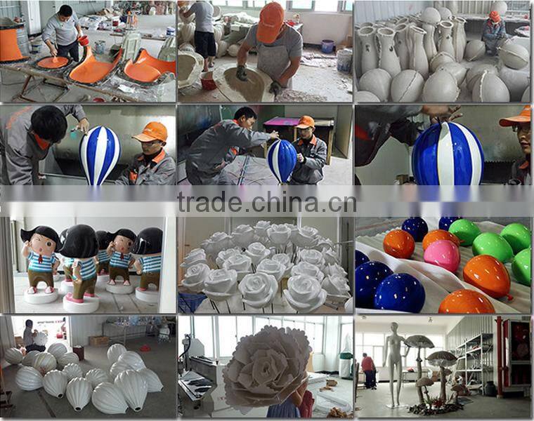 Fiberglass animal horse sculpture for window wall display rack