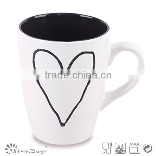 colourful silk screen printing ceramic coffee mug new design