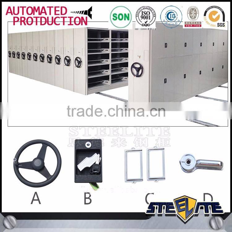 Movable library Compact Shelving steel mobile mass book shelf