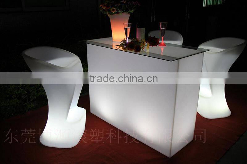 led furniture led table led chairs/bar chair/led lighting bedroom table