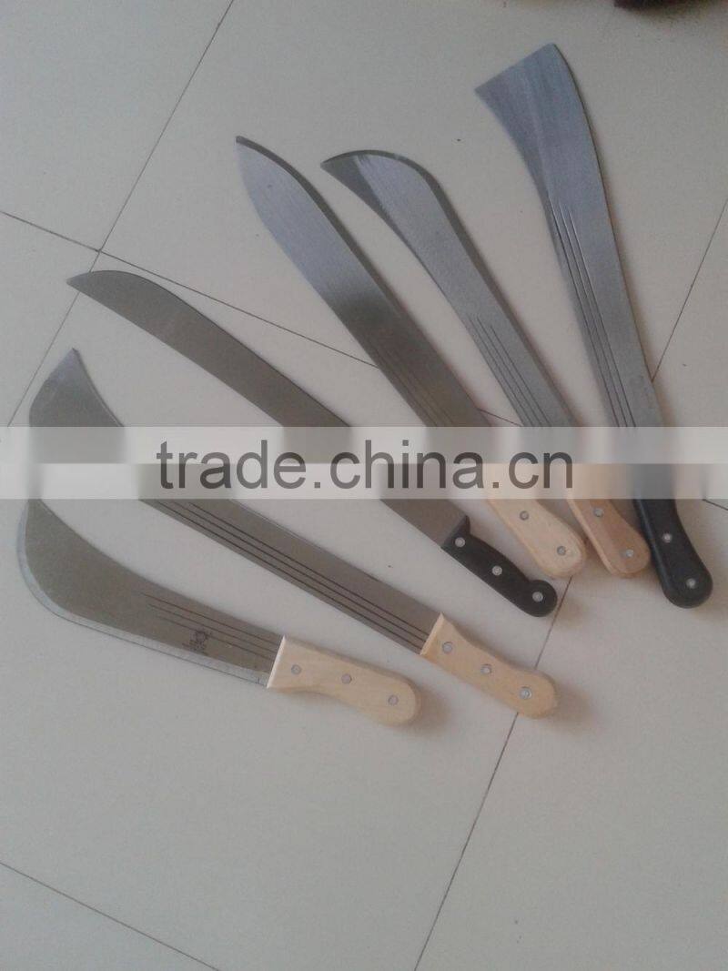 matchet with wood handle