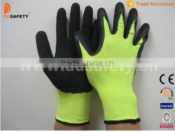 Comfort Nylon With Black Natural Latex Safety Gloves