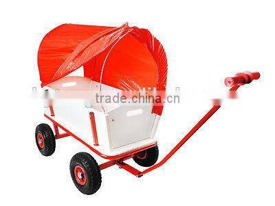 WOODEN TOOL CART TC1812 with removable tarpaulin