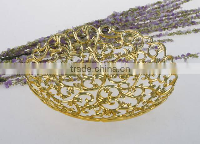 plastic basket with chrome