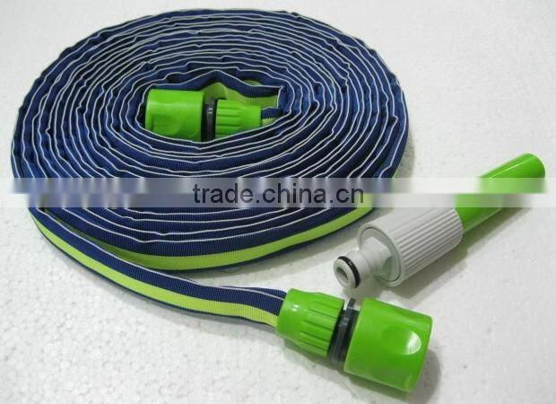 7.5 Meter Fabric Flat Garden Hose Set (SWH-1001A-7.5M)