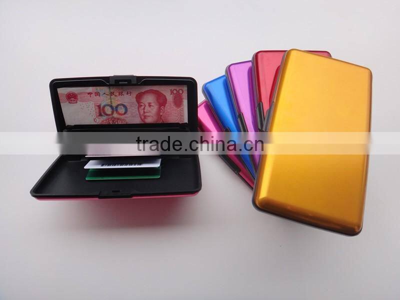 RFID Security Large Aluminum Wallet/Long Credit Card&Cash Holder