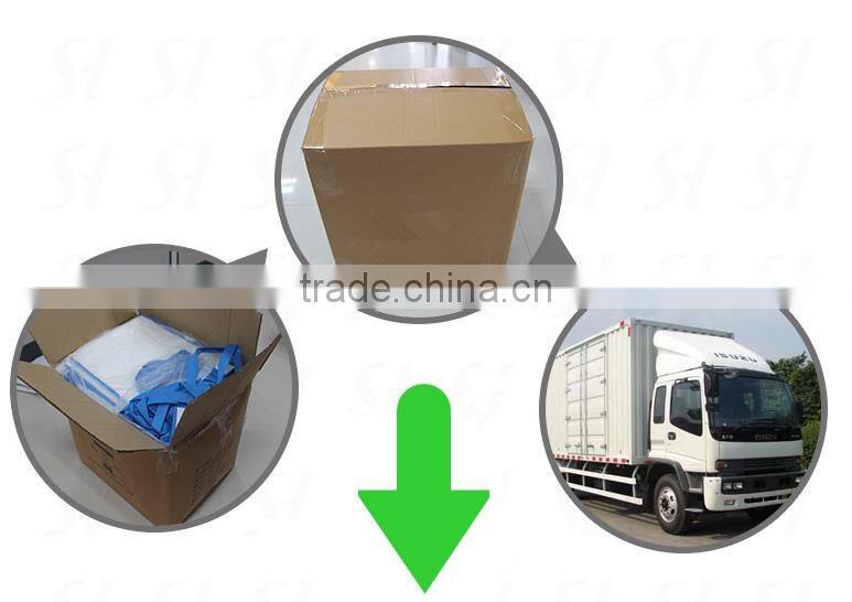 Wholesale 90L capacity pop up garden waste bag Reusable leaf bag with PP handle