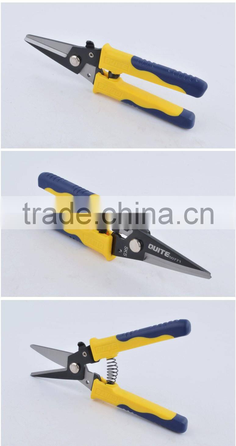 Multi-function scissors aviation snips with plastic handle
