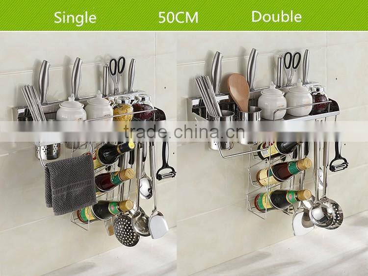 Cheap oem high end multi 304 stainless steel Wall Mounted storage holder rack as seen on tv