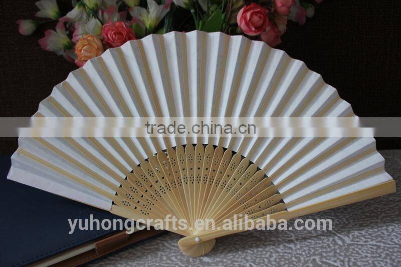 Promotional Japanese paper fan with Customized Logo