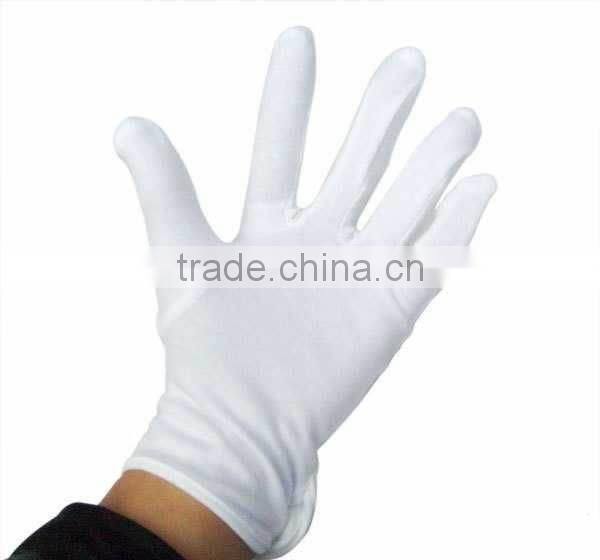 100% High quality women white cotton gloves