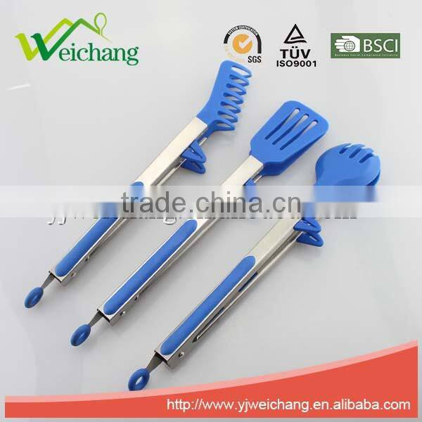 WCE7013 Premium nylon + 18/0 Kitchen Tongs Food Tong Good Grip