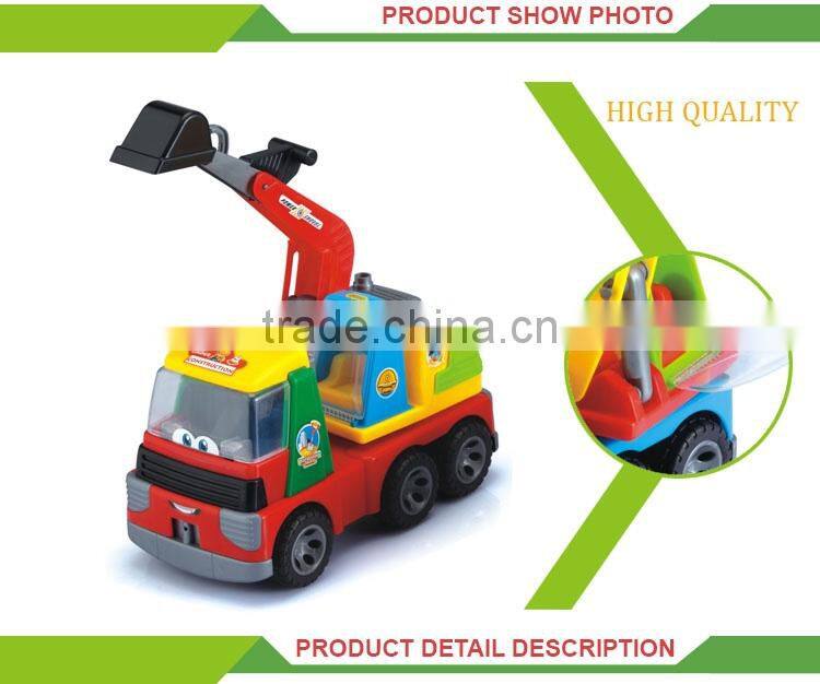 New design plastic cartoon friction super truck toys for kids