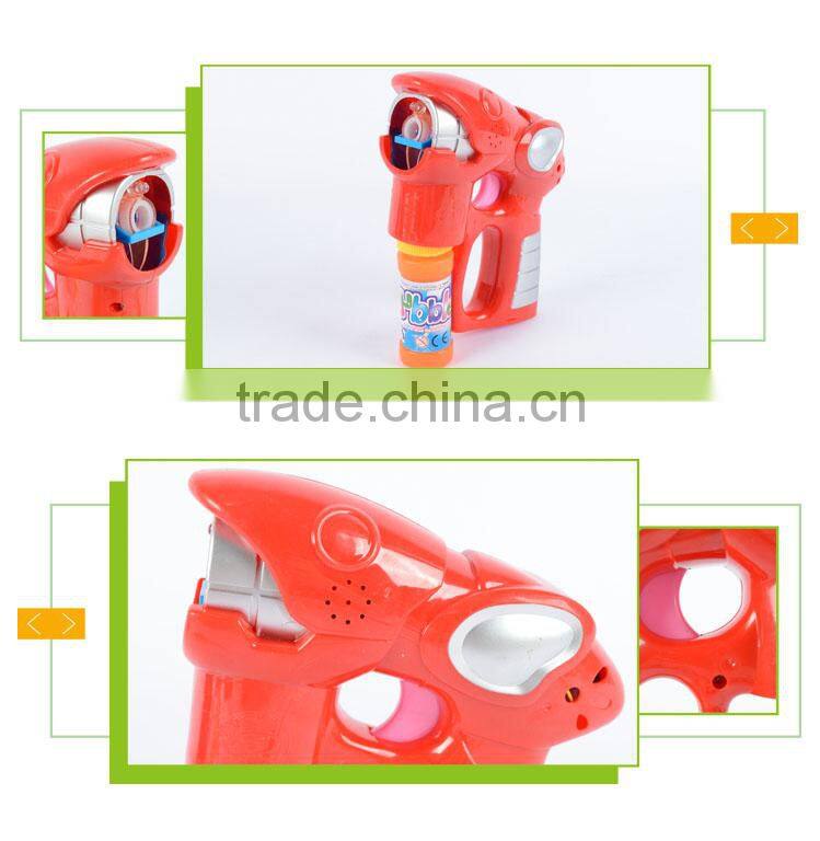 Popular cartoon bird toy flash soap bubble gun electric