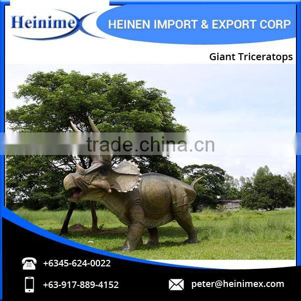 High Quality Best Simulation Jurassic Park Dinosaur Giant Triceratops Model