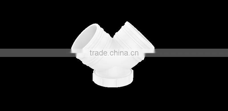 Factory price Manufacturer good quality PVC Fitting UPVC Rubber Joint plastic fitting for drainage GB 90 deg elbow