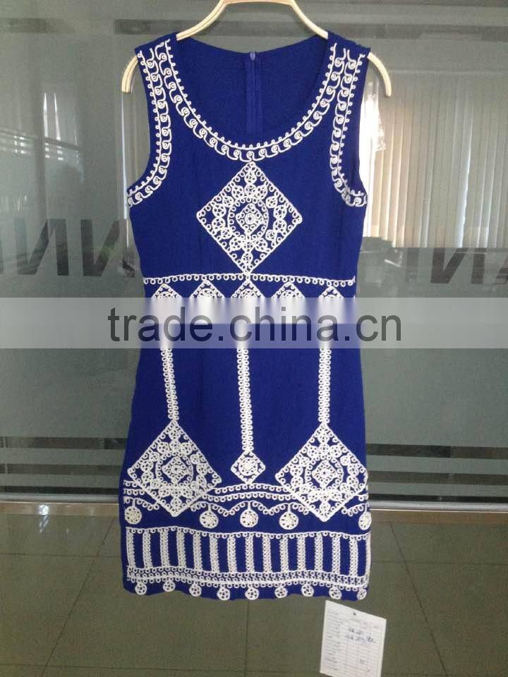 new design elegant Sapphire women dress